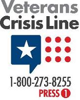 Veterans Crisis Line, 1-800-273-8255, Press 1